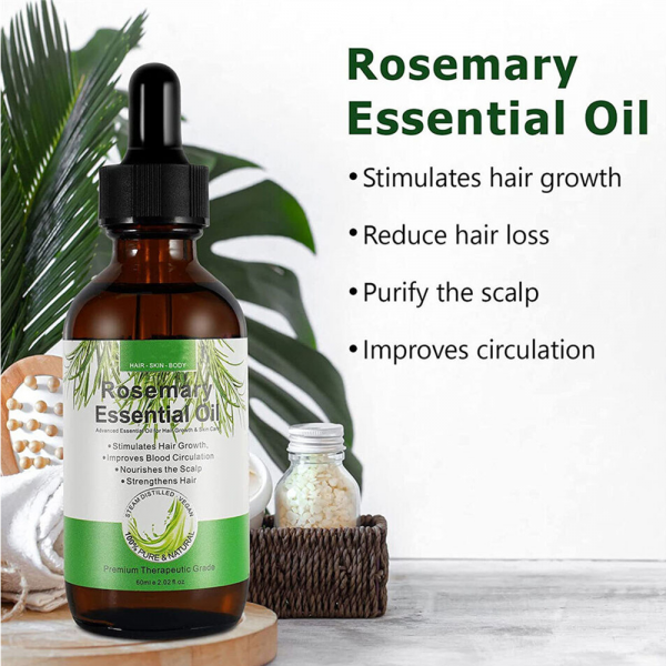 زيت أكليل الجبل لنمو الشعر Growth Hair Rosemary Essential Oil