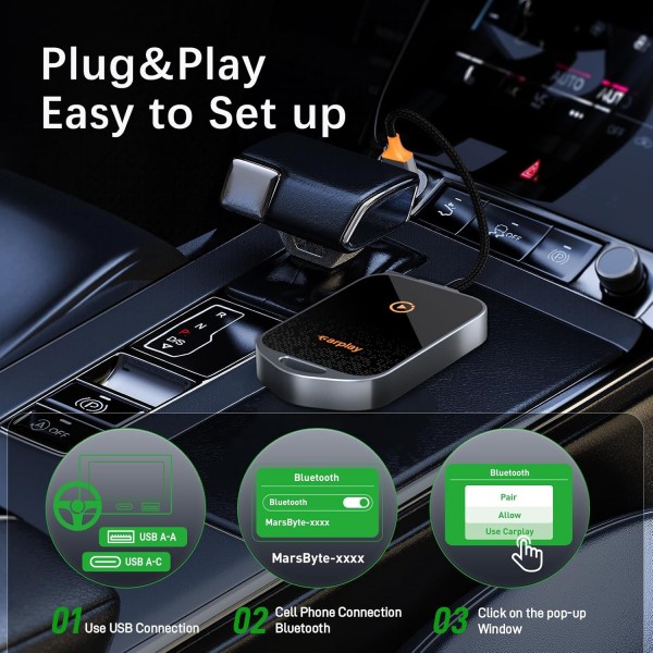 مشغل كاربلاي لاسلكي Wireless CarPlay Adapter