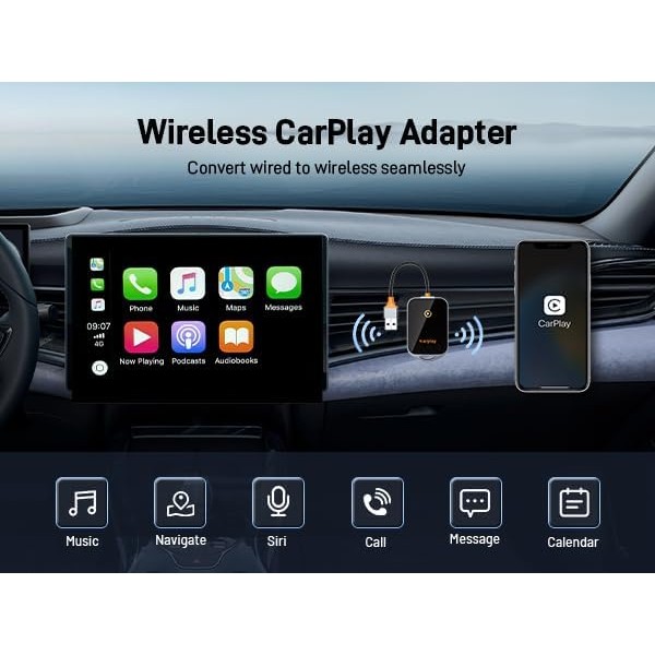 مشغل كاربلاي لاسلكي Wireless CarPlay Adapter