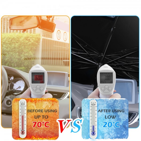 Foldable Car Umbrella Sunshade مظلة السيارة القابلة للطي