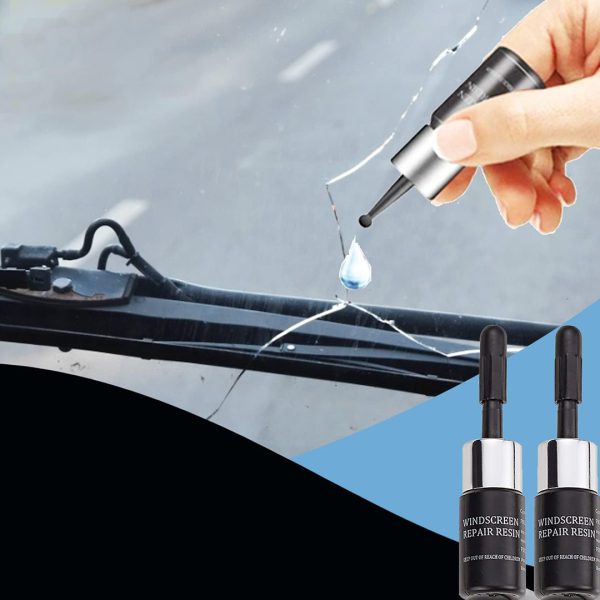⁦عرض 2 Automotive Glass Nano Repair Fluid, Auto Windscreen Scratch Remover Tool -  سائل إصلاح زجاج السيارات⁩ - الصورة ⁦3⁩