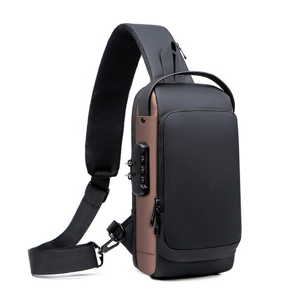 ⁦Portable Waterproof USB Bag شنطة ظهر كروس بودي  مضادة للماء⁩ - الصورة ⁦4⁩