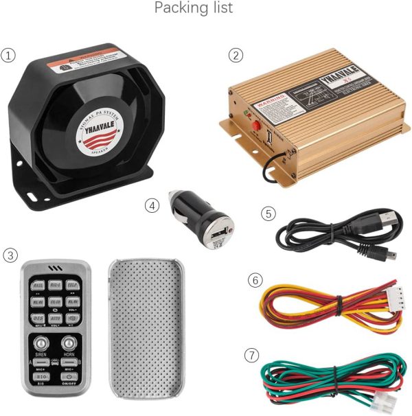Siren X5 18 Tones 12V 200W صفارة الإنذار X5 18 نغمات 12V 200W - الصورة 6