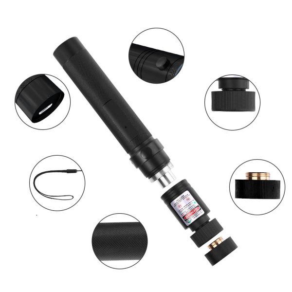 عرض 2  Powerful laser pointer ليزر قابل للشحن - الصورة 8