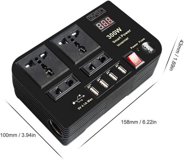 300W Car Charger Converter - محول طاقة للسيارة 300 واط - الصورة 6