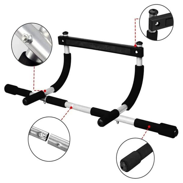 قضيب سحب متعدد المقابض مع مقابض مغطاة بالفوم - Multi Grip Chin Up Pull-Up Bar - الصورة 3