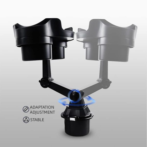 ⁦Car Cup Holder Expander, Car Food Tray, 360° -  حامل أكواب للسيارة⁩ - الصورة ⁦6⁩