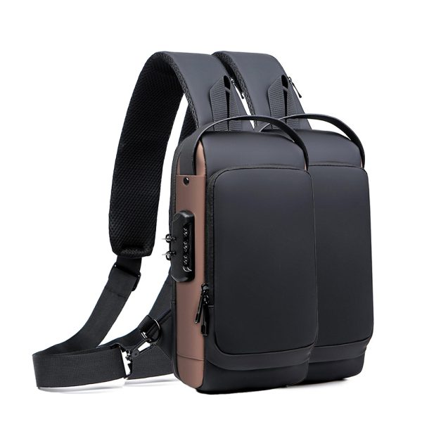 عرض 2  Portable Waterproof USB Bag شنطة ظهر كروس بودي مضادة للماء - الصورة 4