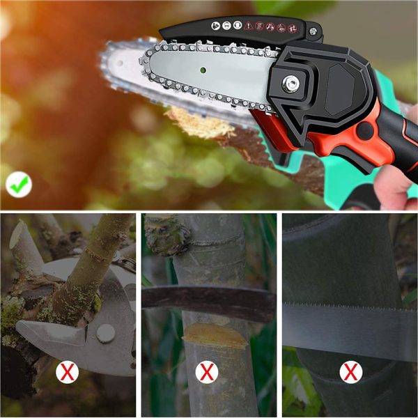 ⁦Airbike mini chainsaw rechargeable -منشار الخشب العملي⁩ - الصورة ⁦3⁩