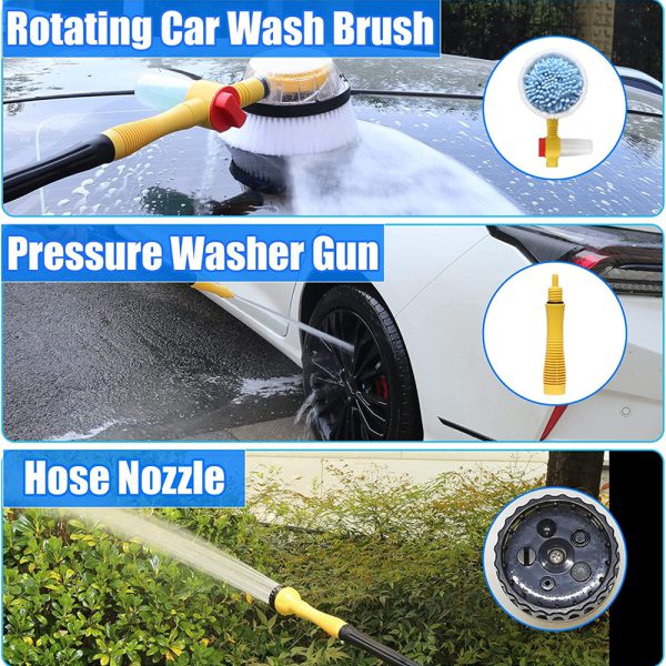 Rotary car wash brush - فرشاة غسيل السيارة الدوارة - الصورة 3