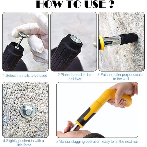 مسدس مسامير ستيل Steels Nail Shooting Gun - الصورة 3