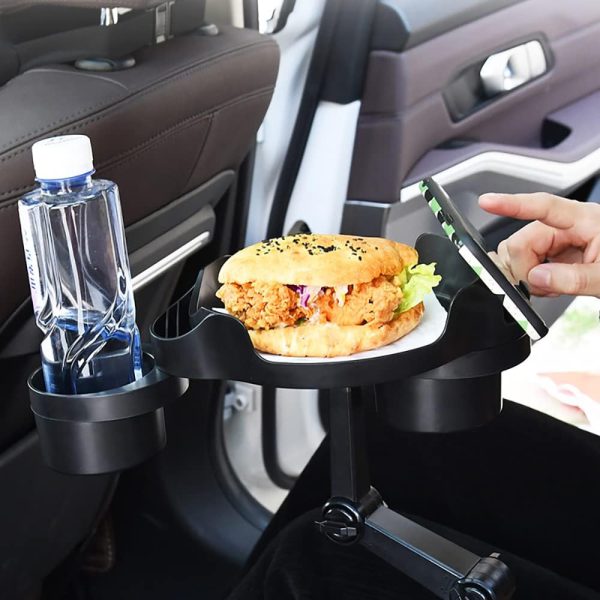 ⁦Car Cup Holder Expander, Car Food Tray, 360° -  حامل أكواب للسيارة⁩ - الصورة ⁦5⁩