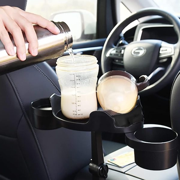 ⁦Car Cup Holder Expander, Car Food Tray, 360° -  حامل أكواب للسيارة⁩ - الصورة ⁦4⁩