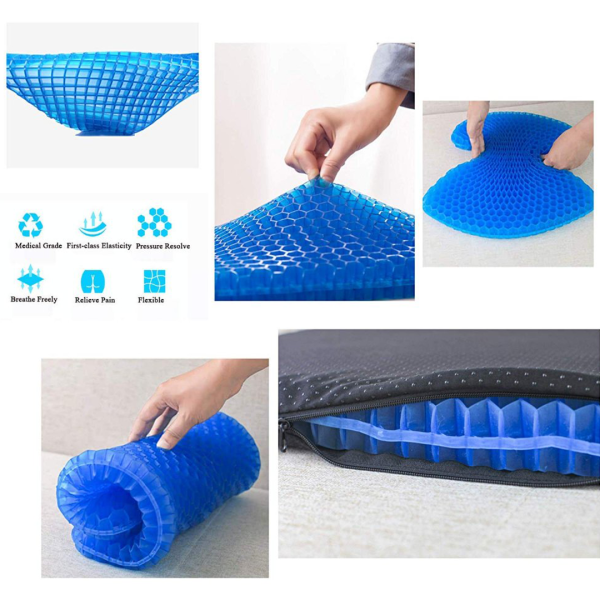 • Egg Sitter Gel Flex Cushion Seat Sitter - وسادة مقعد من الجل - الصورة 5