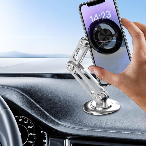 حامل هاتف مغناطيسي للسيارة 360 درجة - 360 degree magnetic car phone holder - الصورة 5