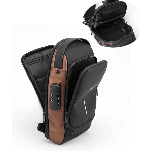 عرض 2  Portable Waterproof USB Bag شنطة ظهر كروس بودي مضادة للماء - الصورة 3