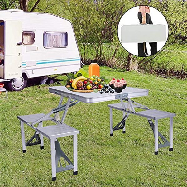 Foldable Camping Table with chairs مجموعة طاولة الرحلات  المحمولة