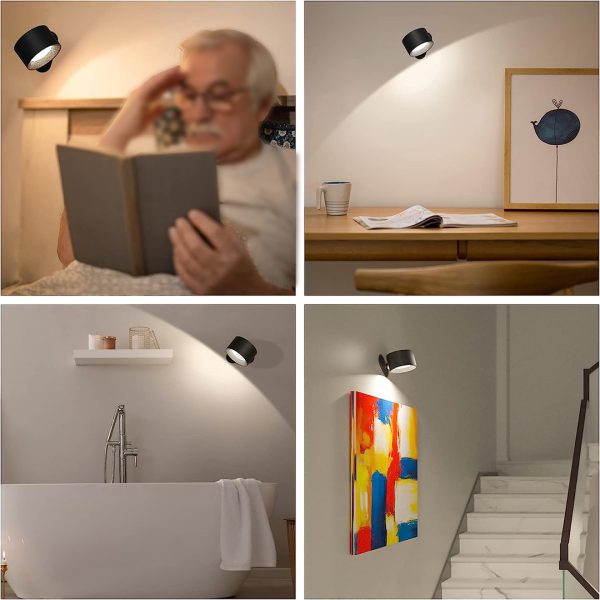 مصباح LED مثبت على الحائط - LED Rechargeable Wall Light/Sconce - الصورة 3