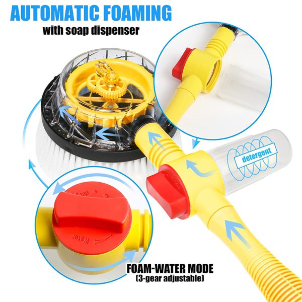Rotary car wash brush - فرشاة غسيل السيارة الدوارة - الصورة 7