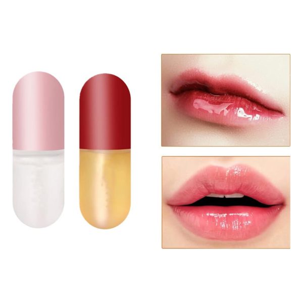 ⁦عرض 2 سيروم للعناية بالشفاه ومضخم الشفاه - Lip Plumper & Lip Care Serum Moisturize⁩ - الصورة ⁦3⁩