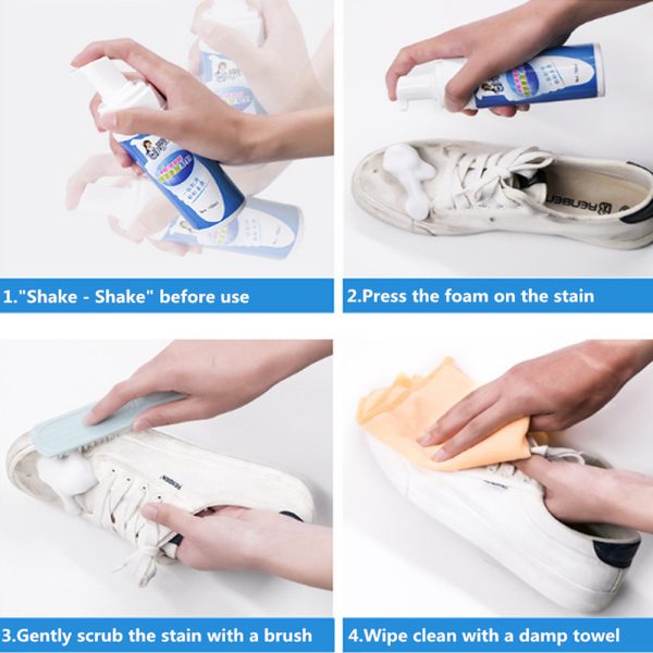 Shoes Cleaner Foam Spray  منظف الأحذية بخاخ فوم - الصورة 3