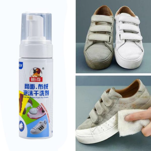 ⁦عرض 3 Shoes Cleaner Foam Spray منظف الأحذية بخاخ فوم⁩ - الصورة ⁦3⁩