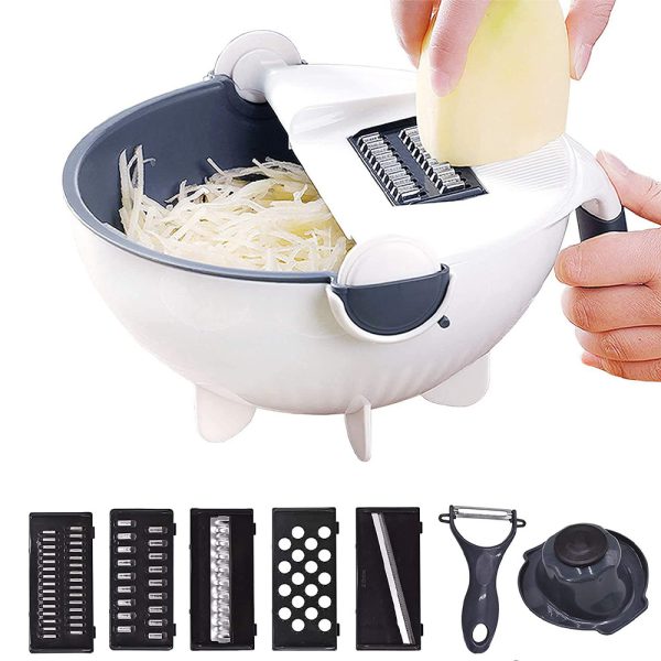 9 in 1 Multifunction Magic Rotate Vegetable Cutter - القطاعة الحديثة 9 في 1 - الصورة 4