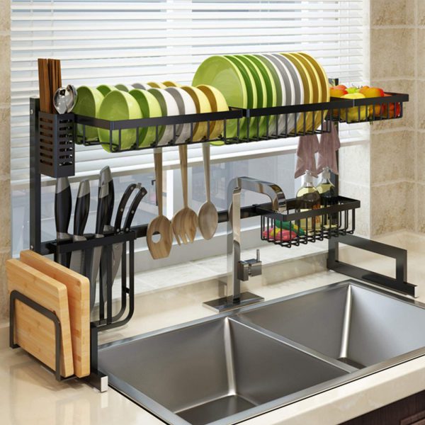 Large Stainless Sink Drying Rack منظم الحوض الكبير - الصورة 4