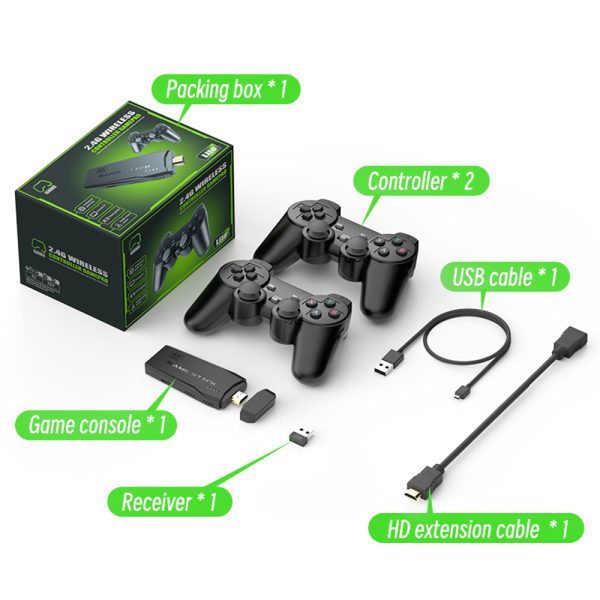 عرض 2 قطعة HD Gaming Kit with joysticks بلاي ستيشن الاطفال - الصورة 6