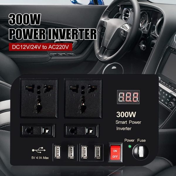 300W Car Charger Converter - محول طاقة للسيارة 300 واط - الصورة 3